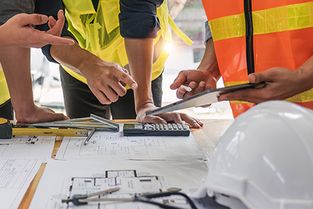 Students learning work sheets 